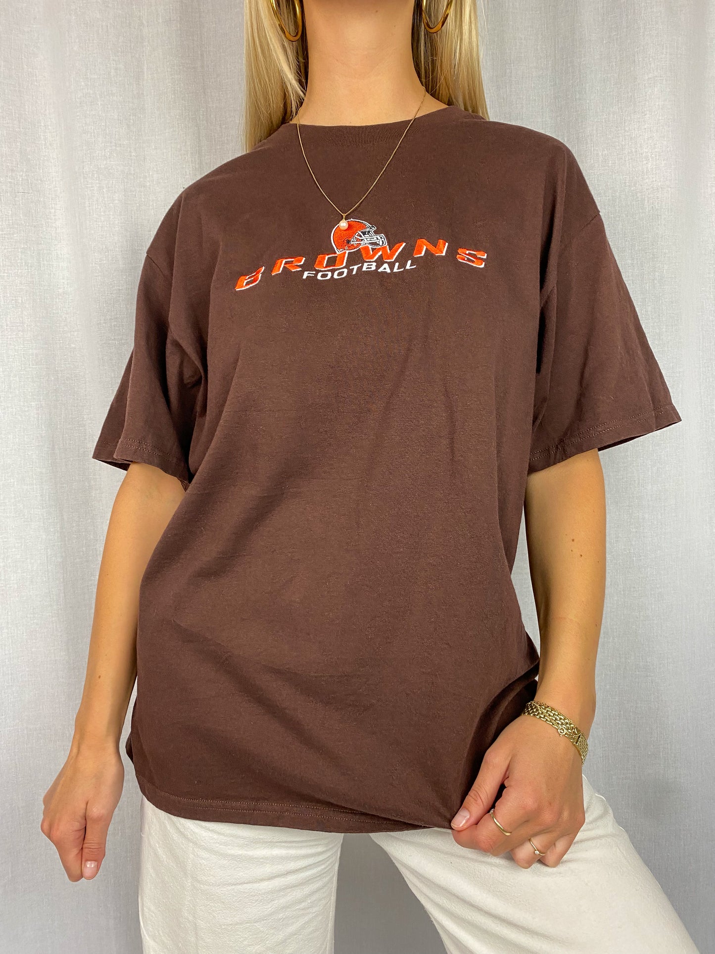 LEE SPORT BROWNS FOOTBALL T-SHIRT