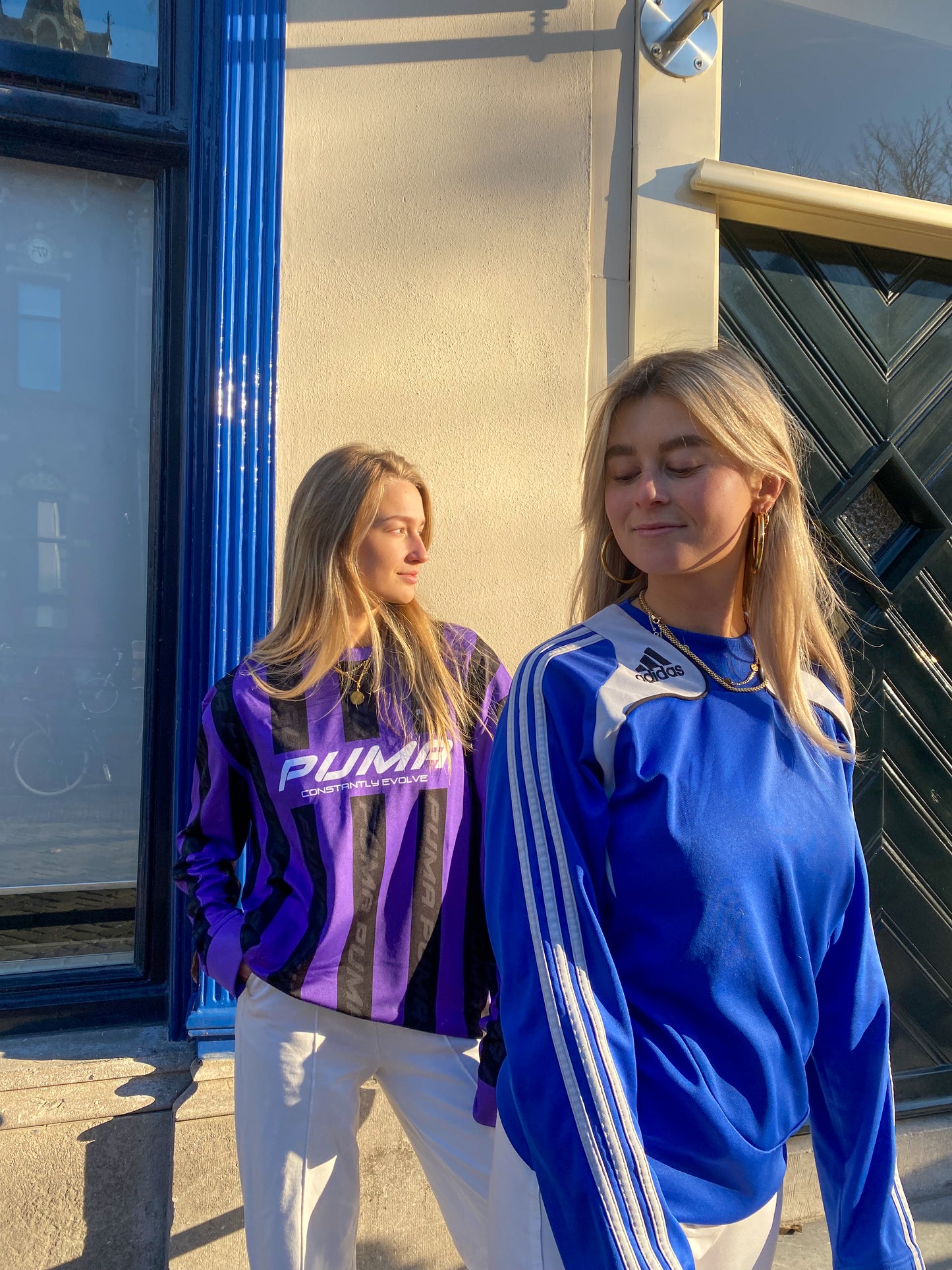 BLUE ADIDAS LONGSLEEVE