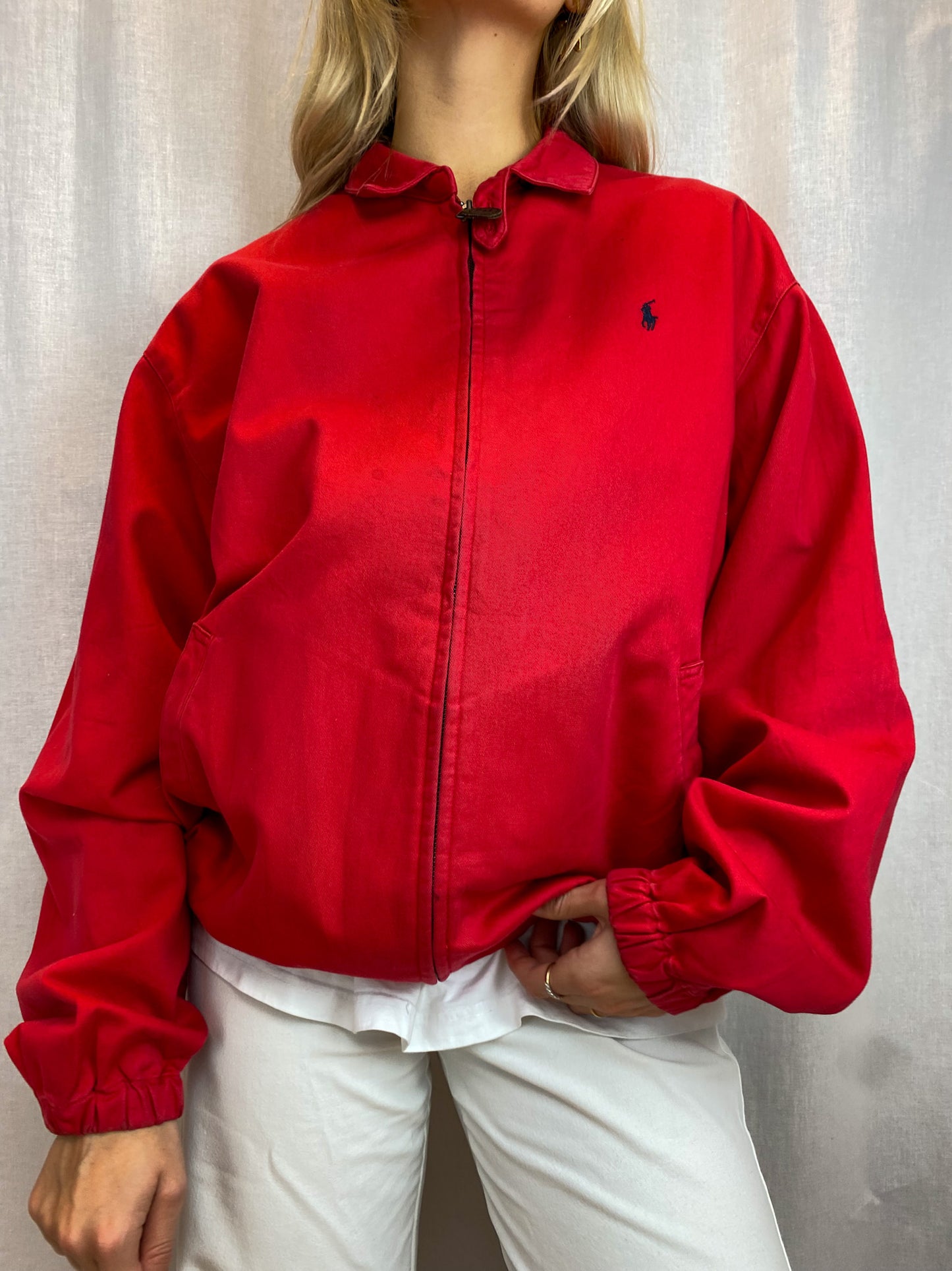 RALPH LAUREN RED BOMBER