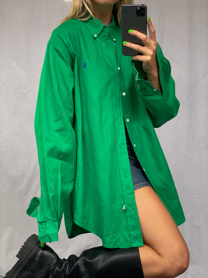 RALPH LAUREN GREEN BLOUSE