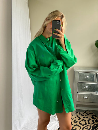 RALPH LAUREN GREEN BLOUSE