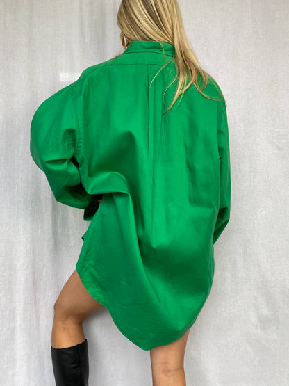 RALPH LAUREN GREEN BLOUSE