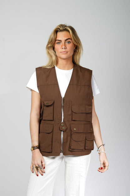 Vintage - Brown Cargo Gilet