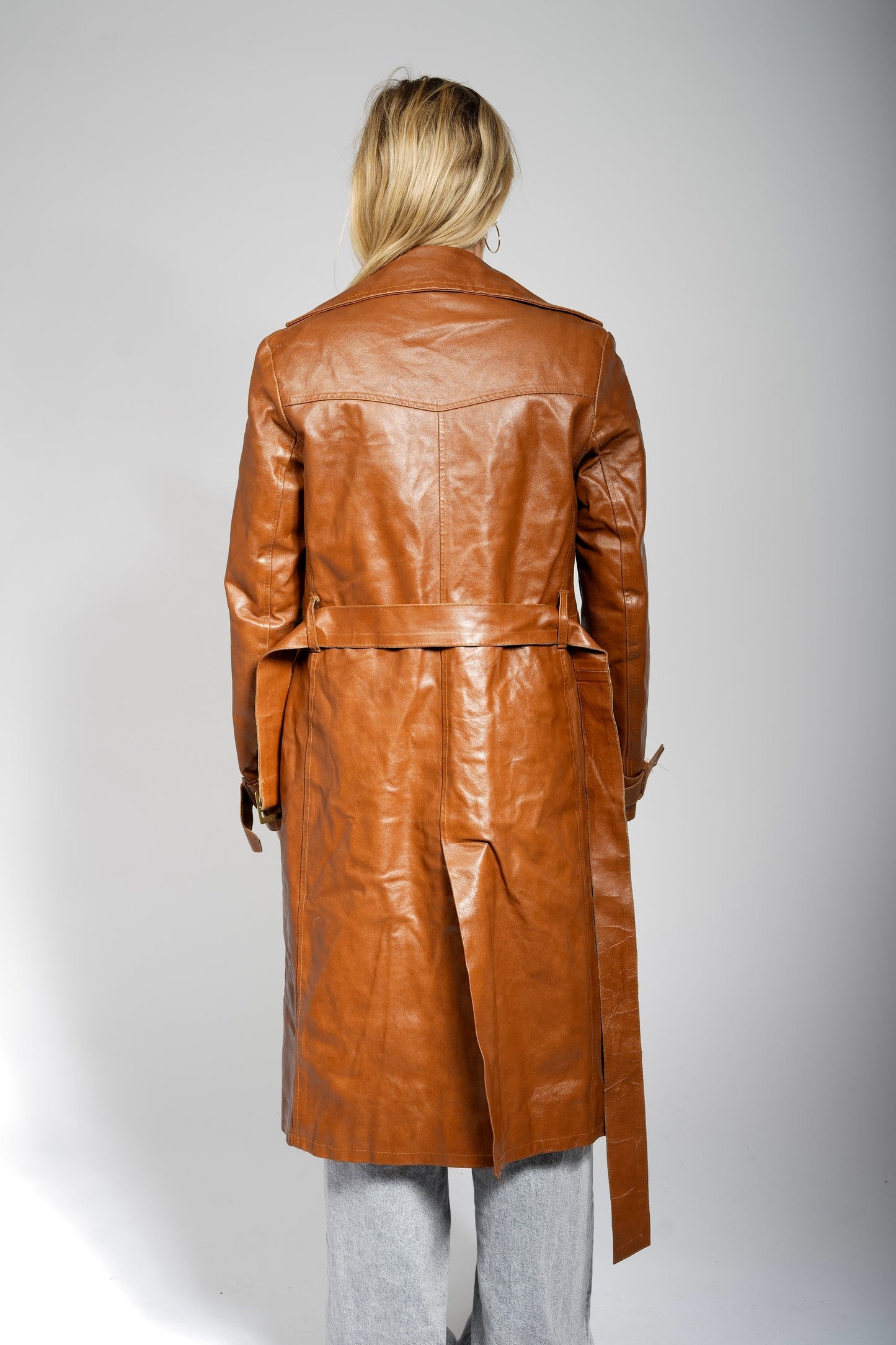 Vintage - Leather Trenchcoat