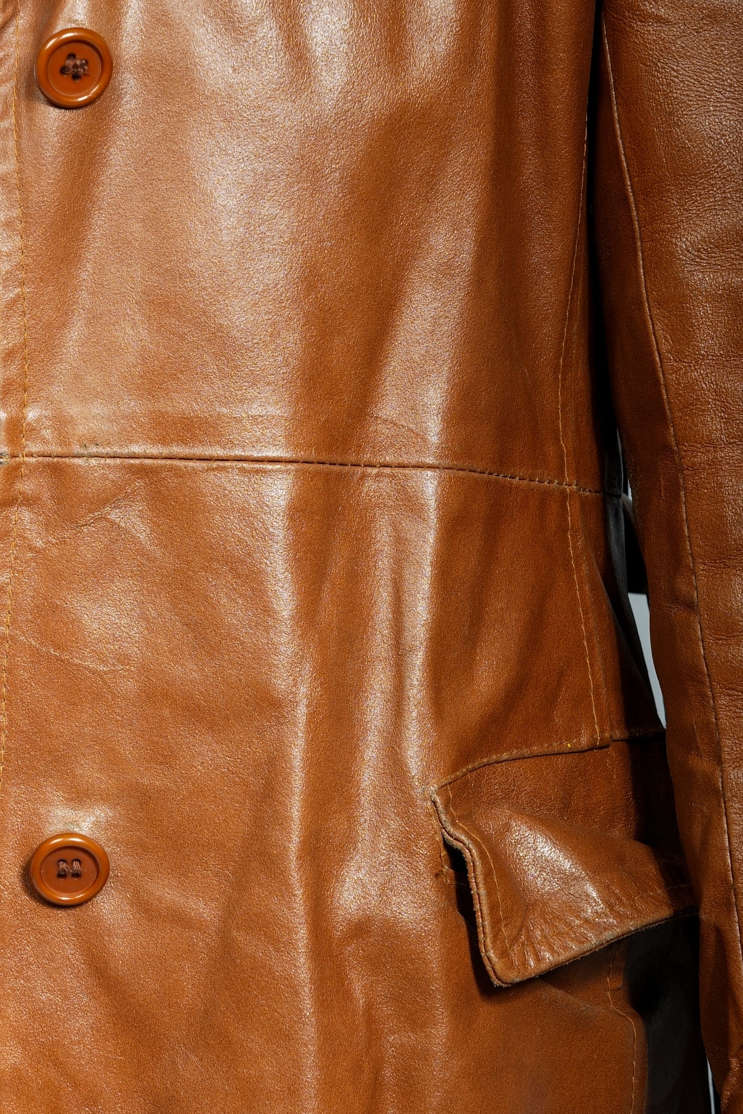 Vintage - Leather Trenchcoat