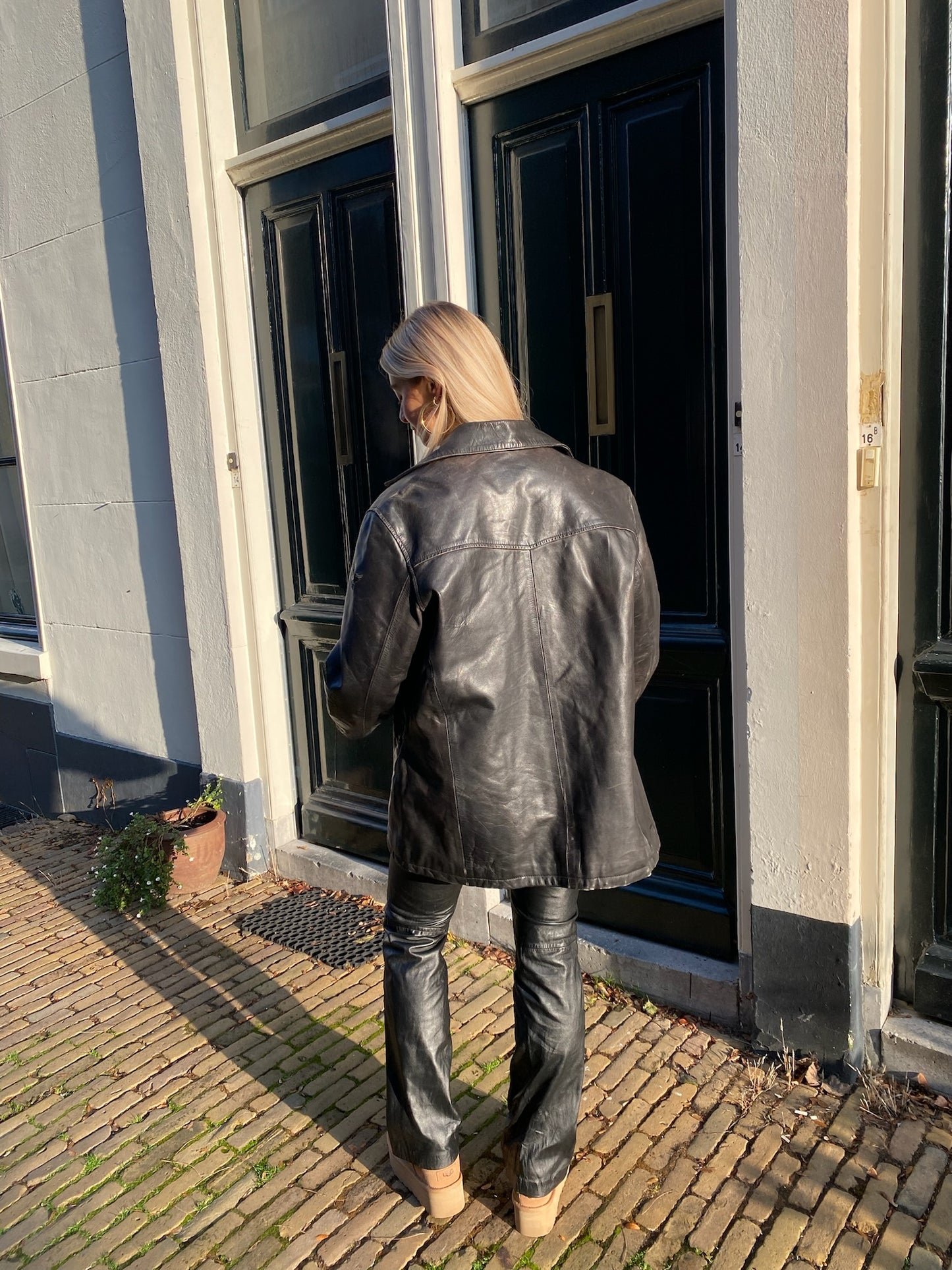 PALL MALL LEATHER COAT