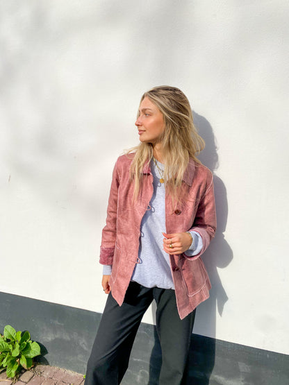 FROHLICH PINK LEATHER JACKET