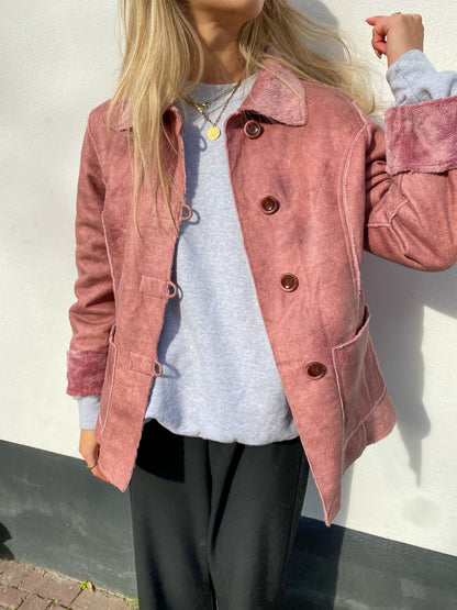 FROHLICH PINK LEATHER JACKET