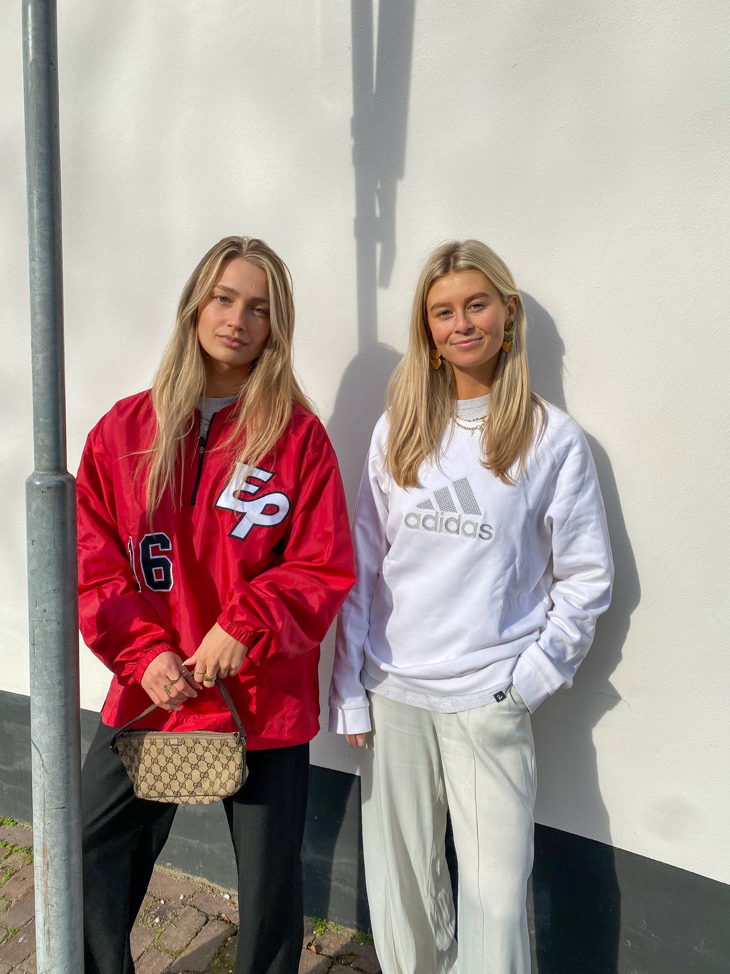 WHITE ADIDAS SWEATER