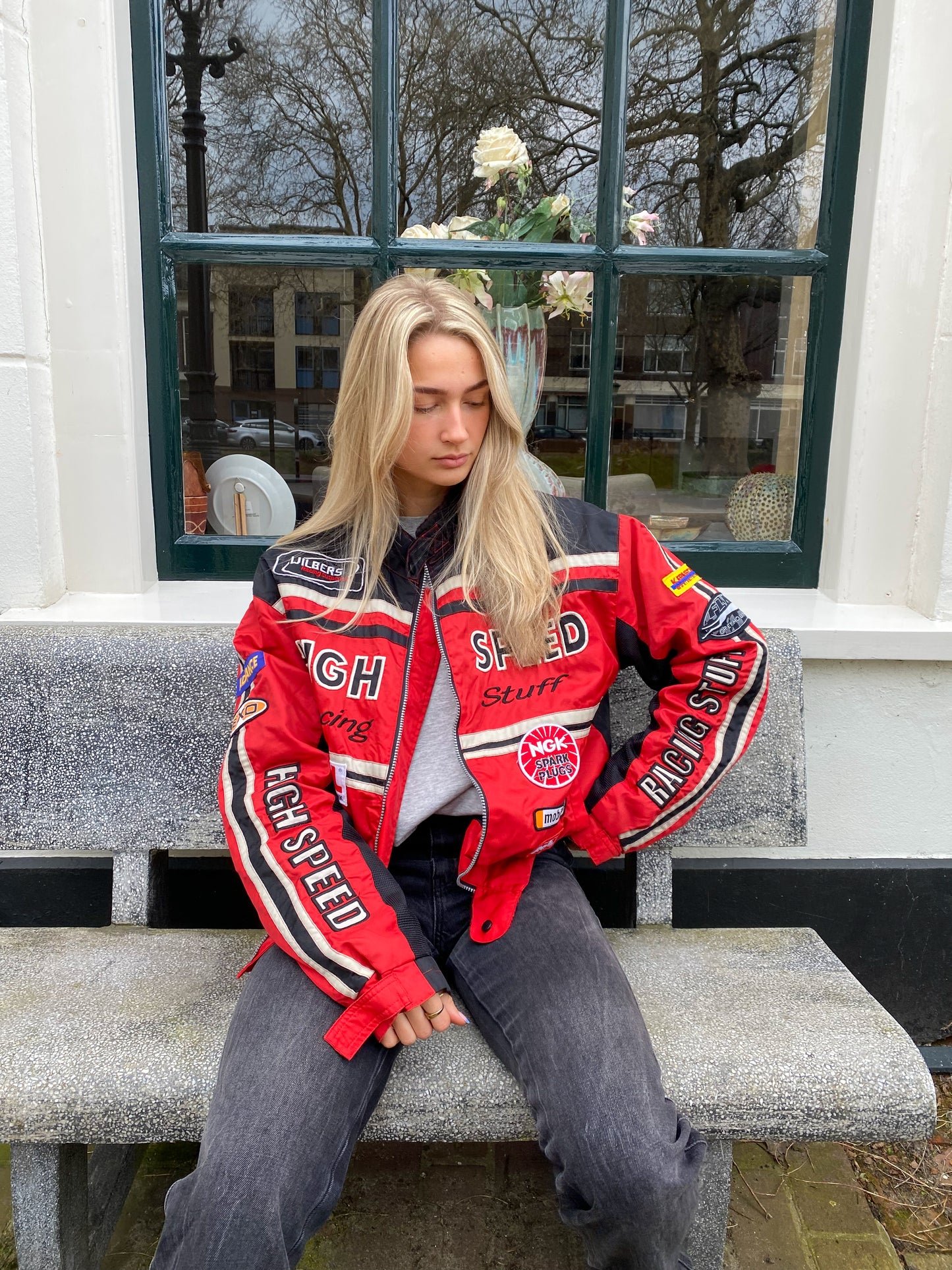 RED RACING JACKET